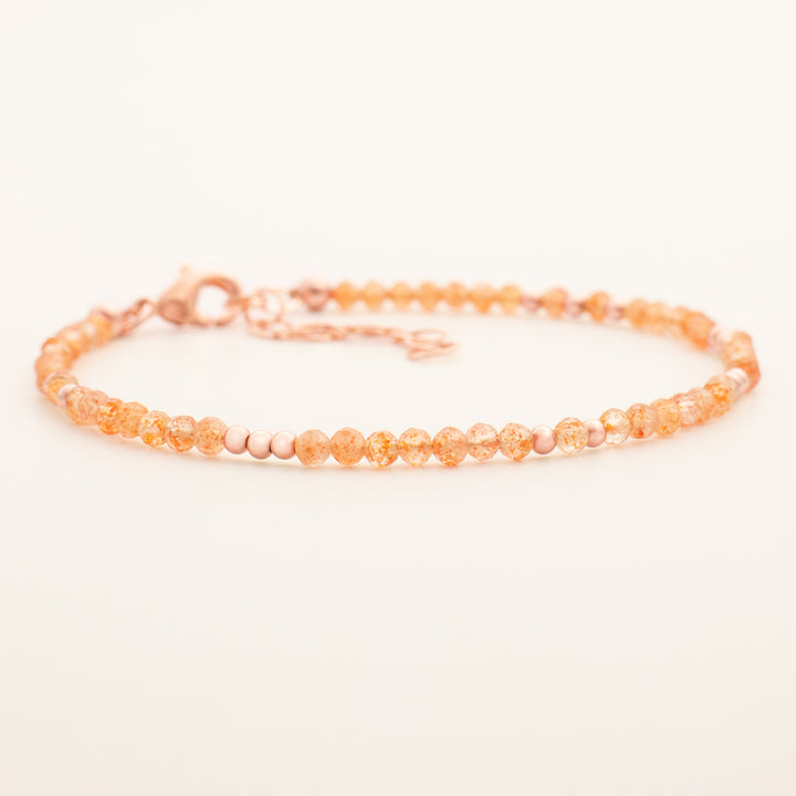 Sunstone Bracelet Rose Gold