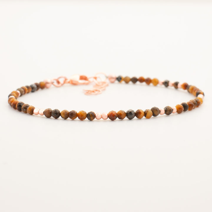 tiger eye bracelet rose gold