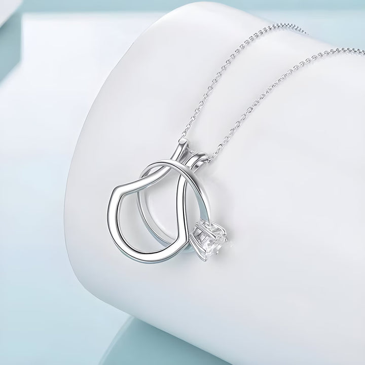 Silver Ring Holder Necklace