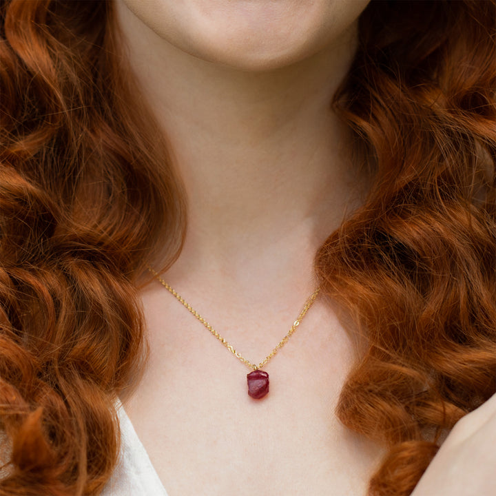 natural ruby necklace