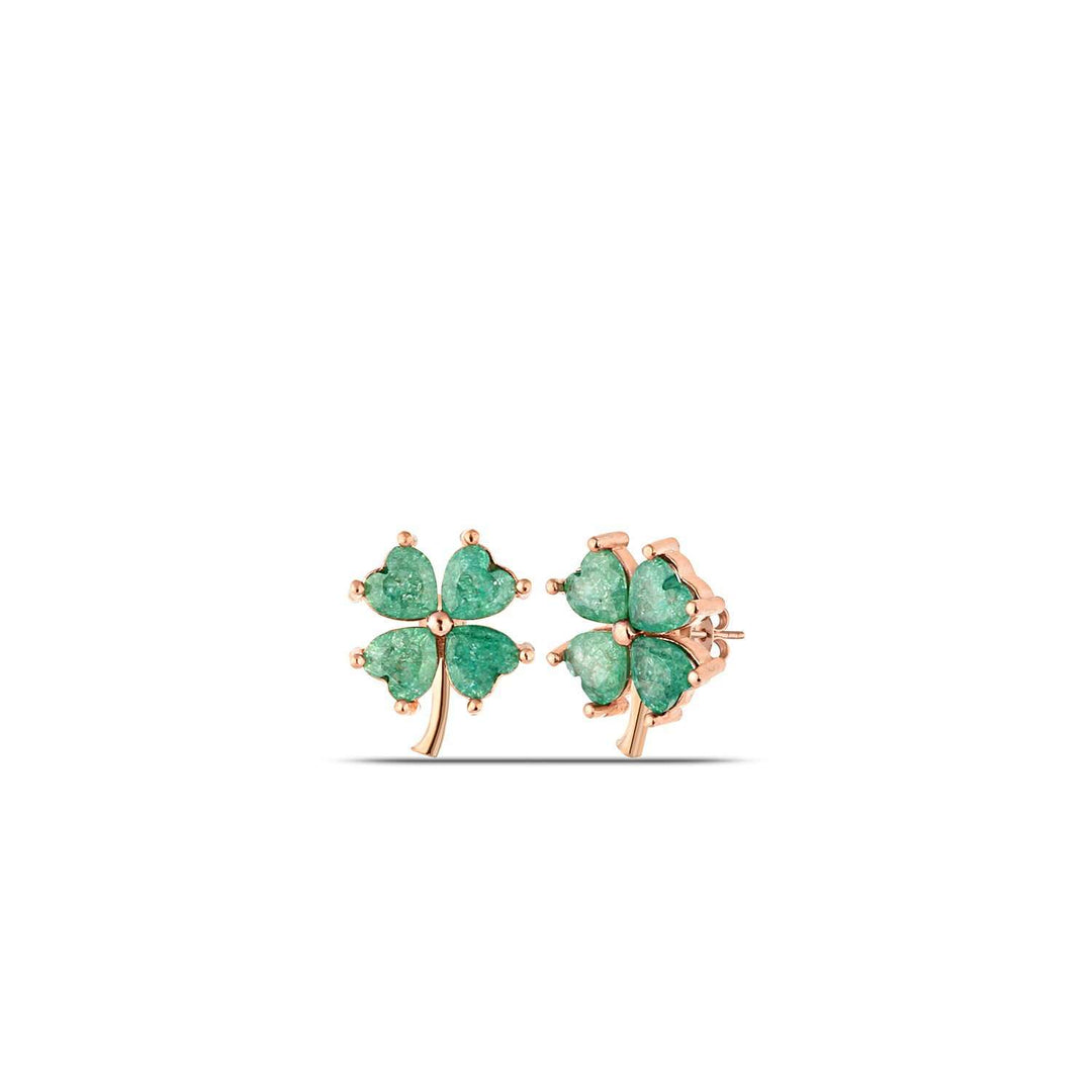 Four Leaf Clover Stud Earrings