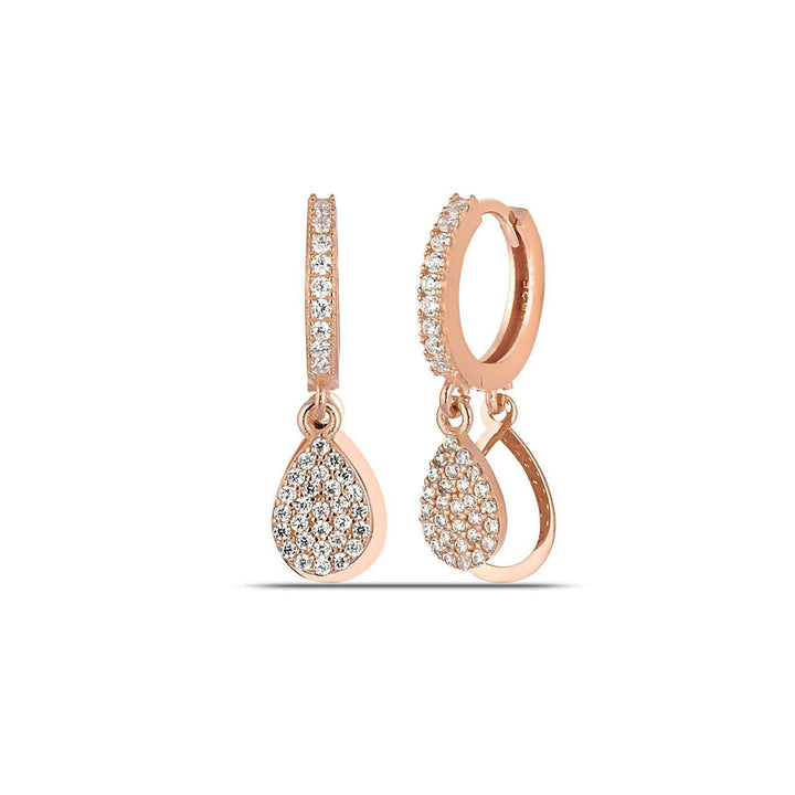 Rose Gold Bridal Earrings