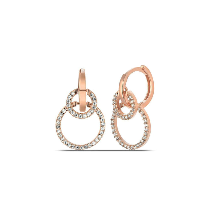 Rose Gold Wedding Earrings