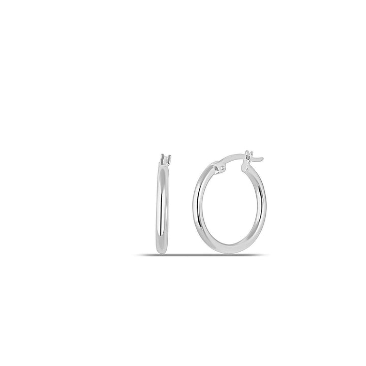 Small Thin Silver Hoop Earrings
