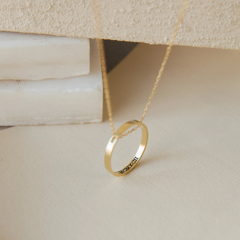 Gold Circle Necklace