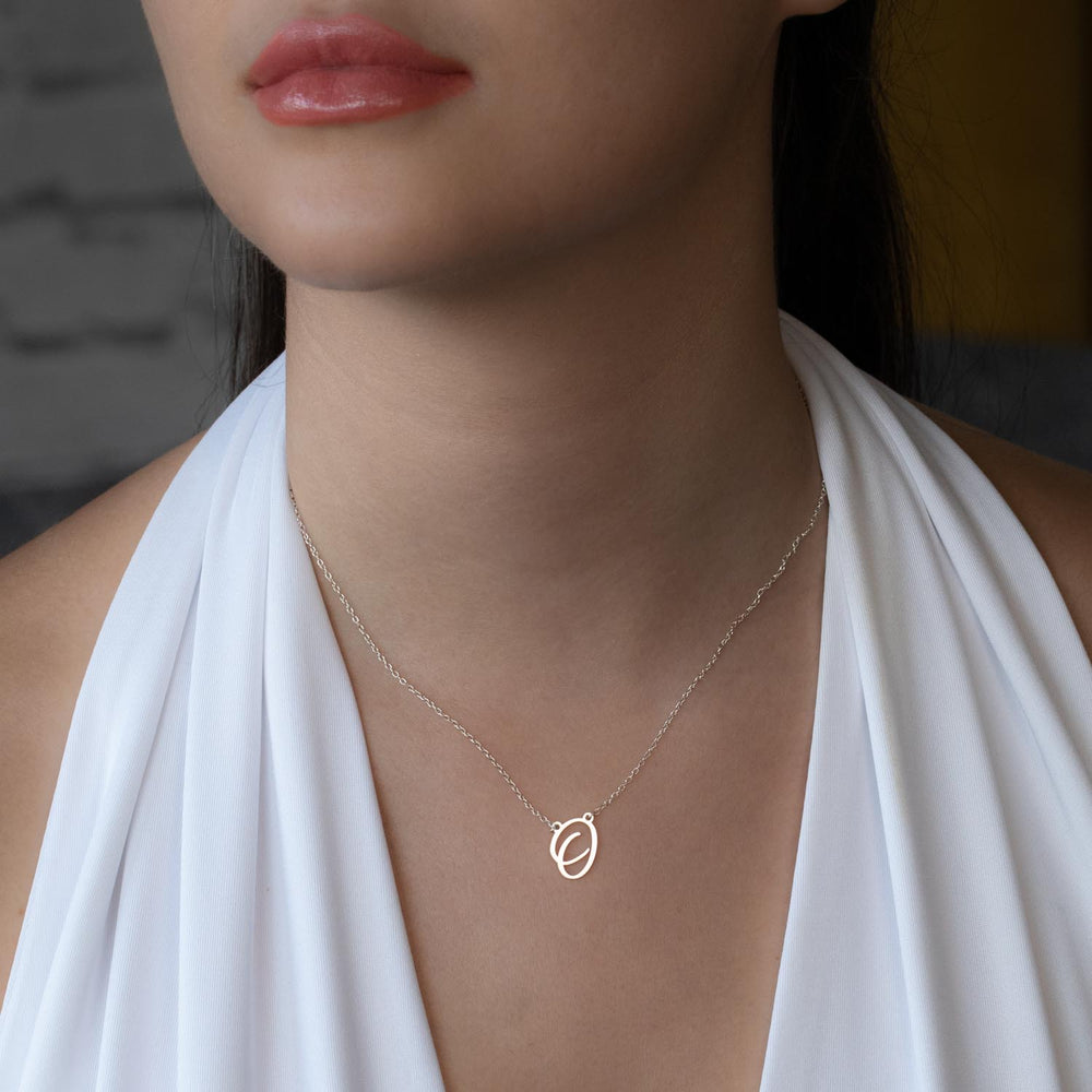 Sterling Silver Initial Necklace