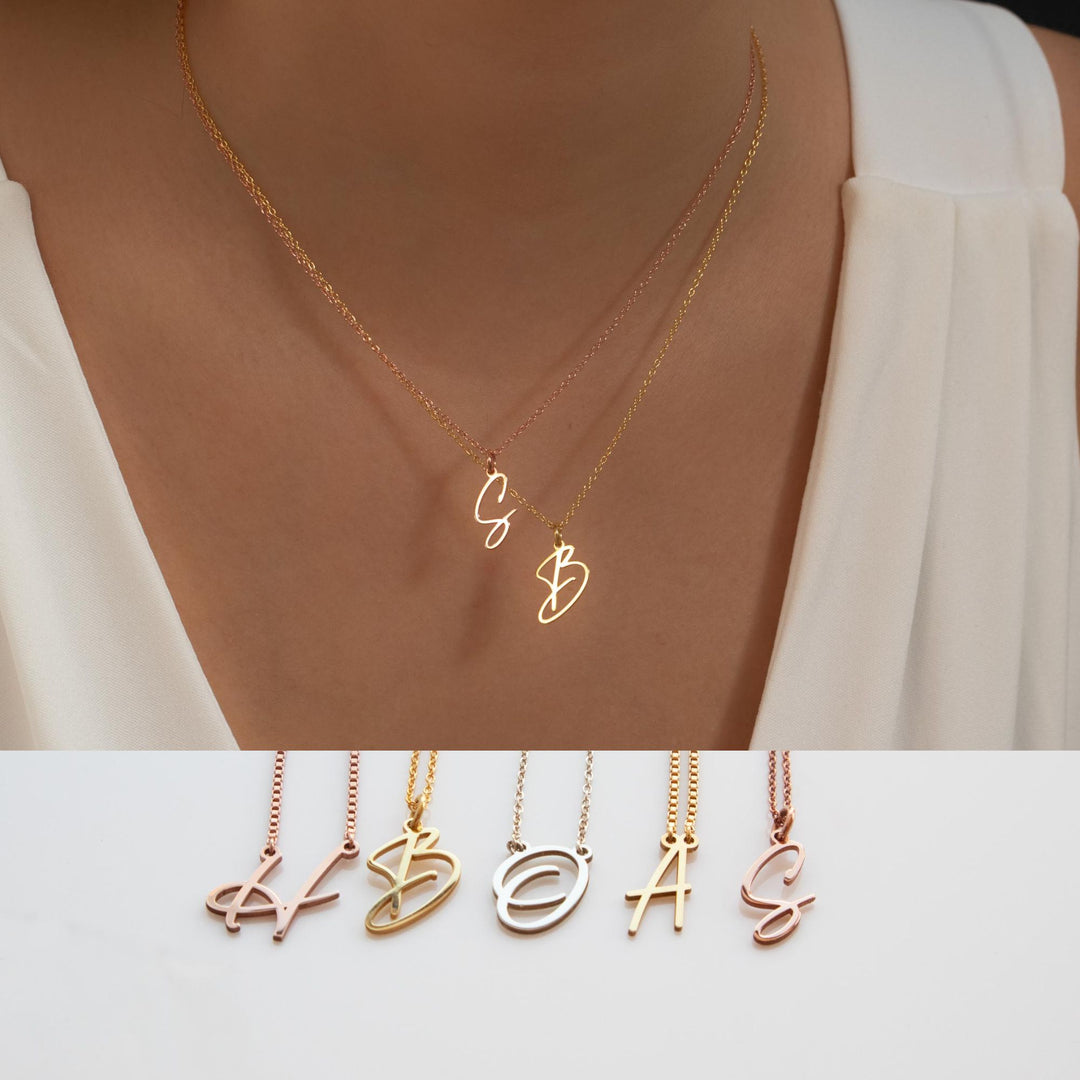 Dainty Initial Necklace