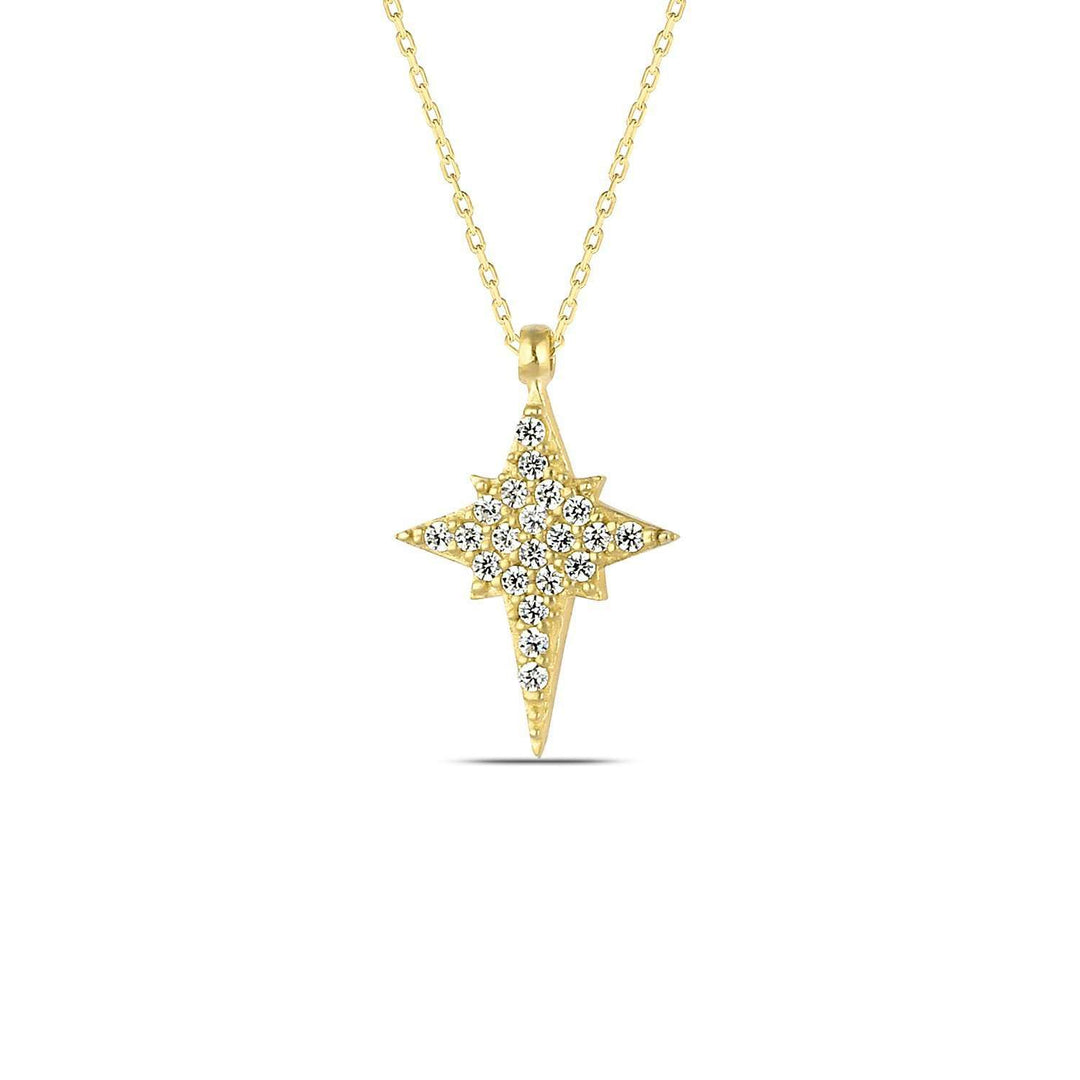 Gold North Star Necklace