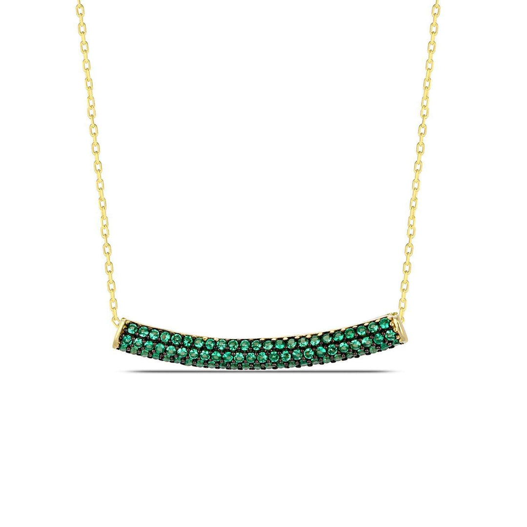 Gold and  Emerald Necklace