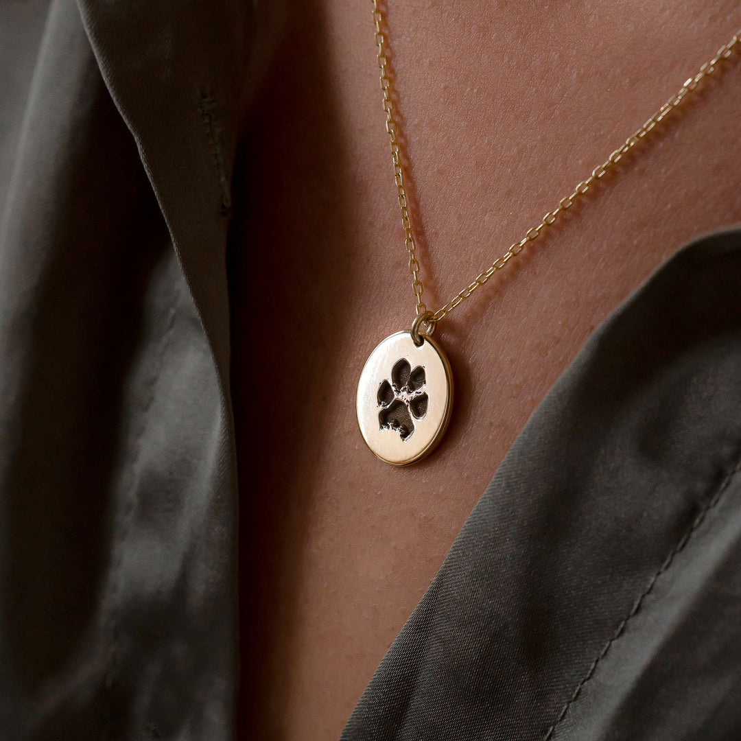 Puppy Paw Print Necklace