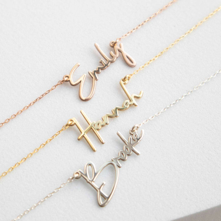 Gold Plated Name Necklace