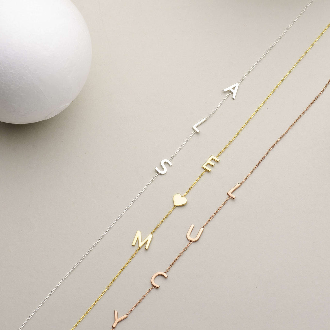 3 Initial Necklace