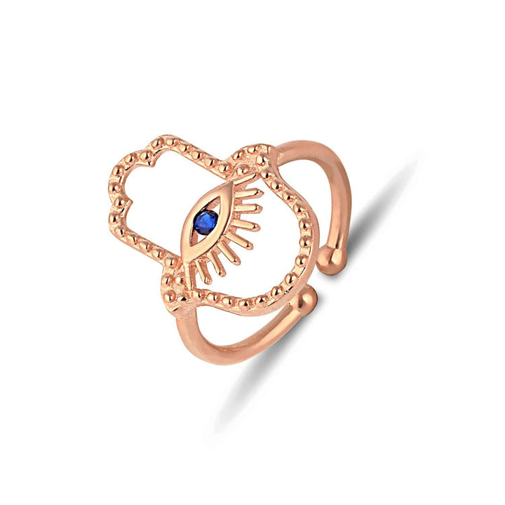 Evil Eye Hamsa Ring