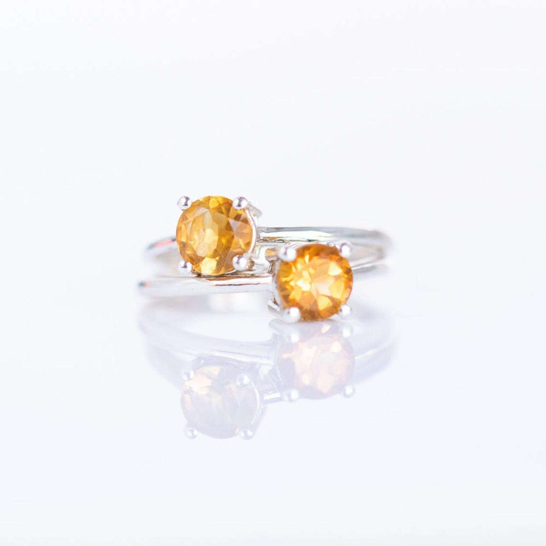 Silver Citrine Ring