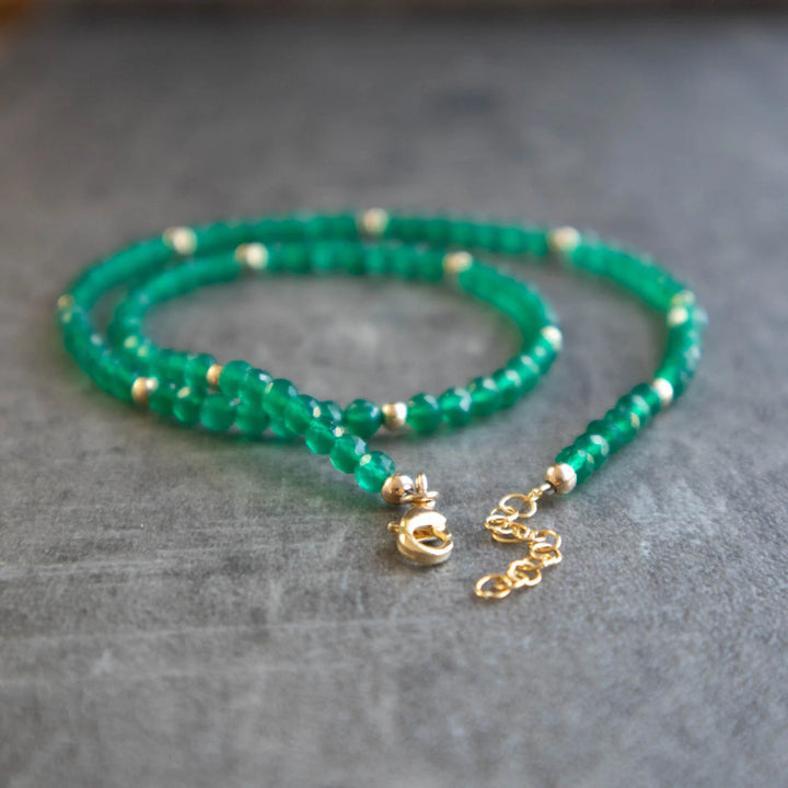 Green Onyx Stone Necklace