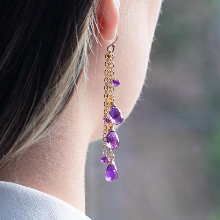 Amethyst Drop Earrings