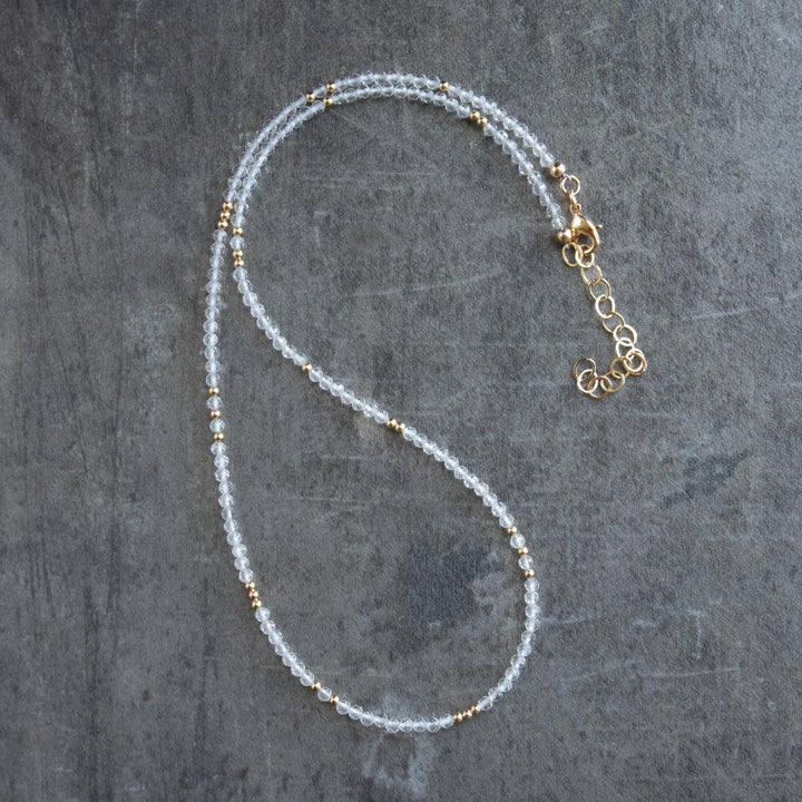 Clear Quartz Crystal Necklace