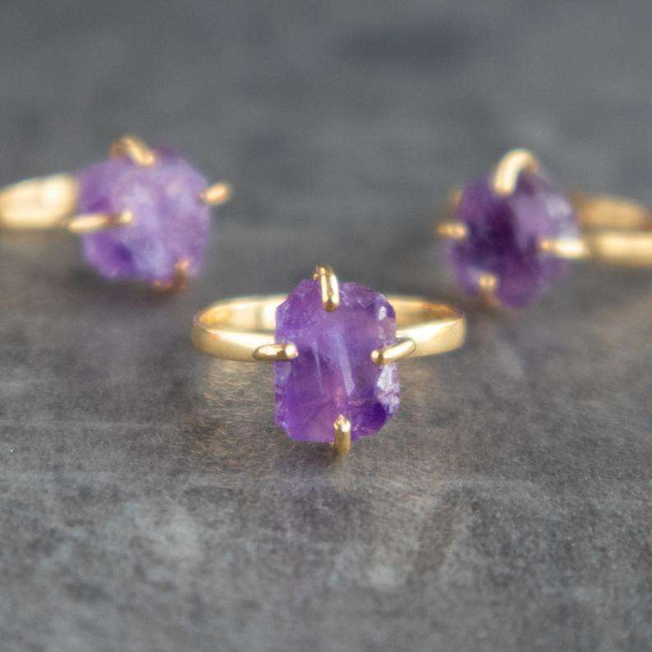 Amethyst Rings Gold