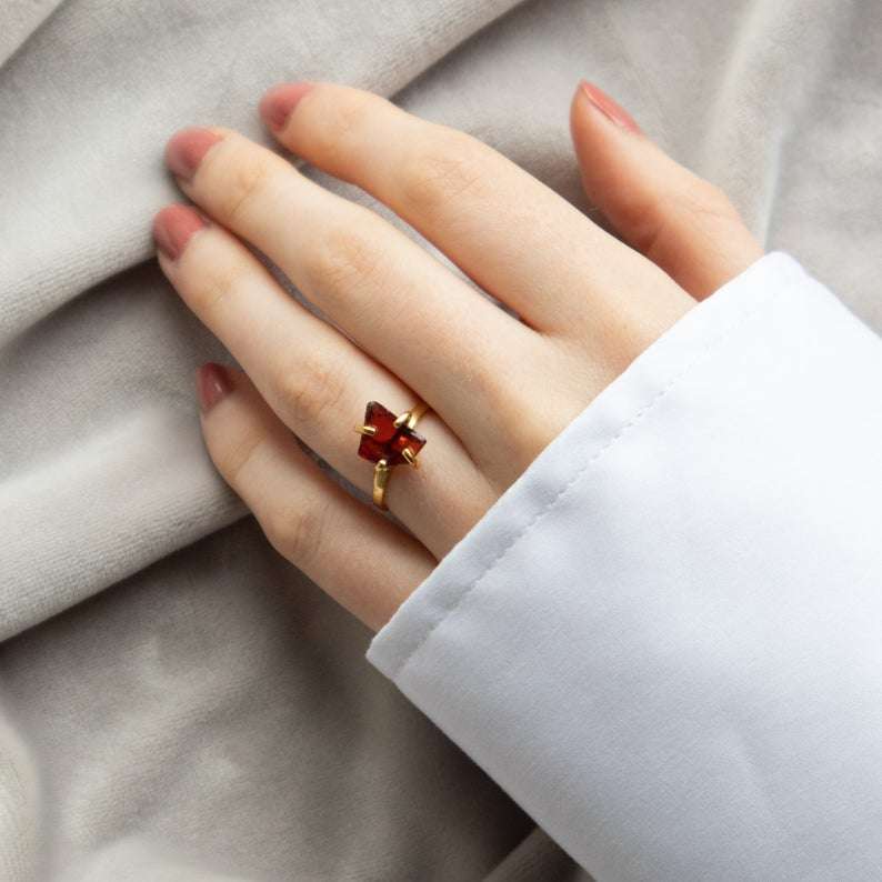 Garnet Stone Ring