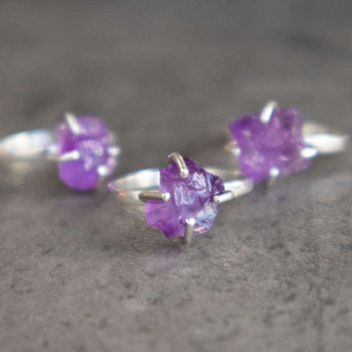 Amethyst Rings Silver