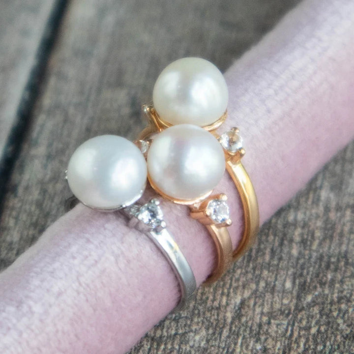 Silver Pearl Ring