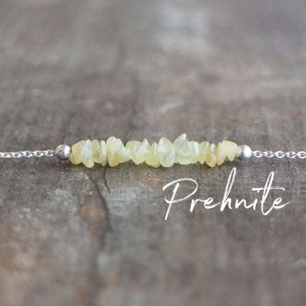 Prehnite clearance crystal necklace