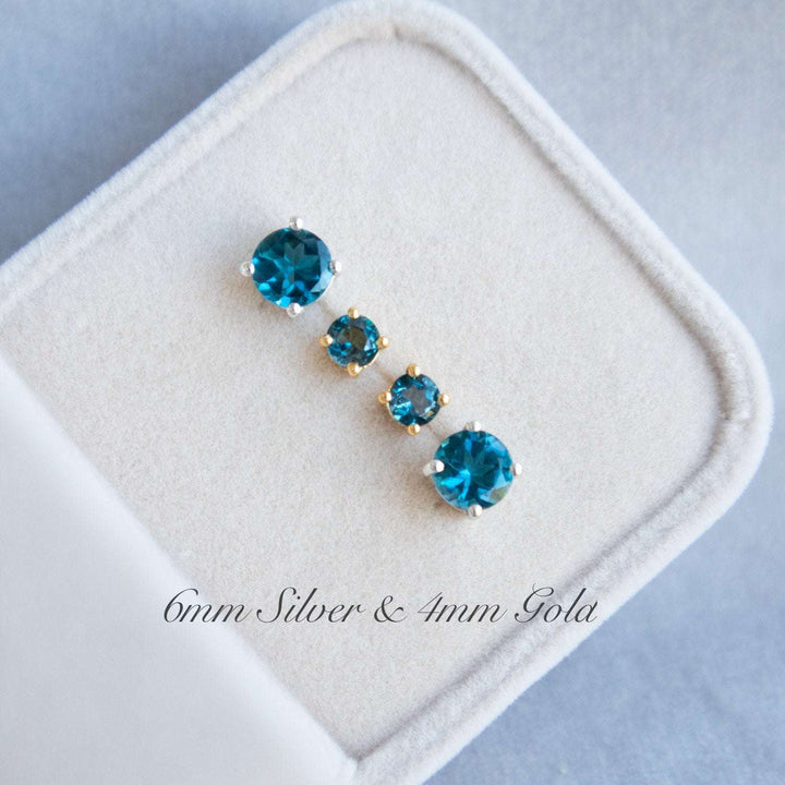 London Blue Topaz Earrings UK