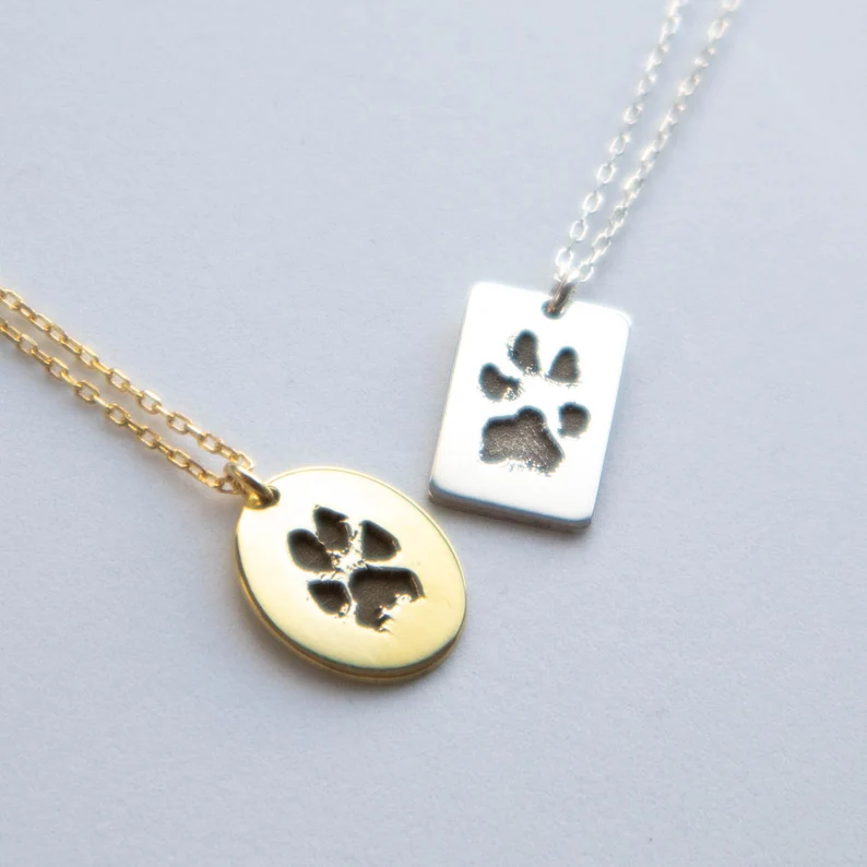Personalised Paw Print Necklace