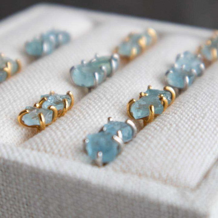 Aquamarine Stud Earrings