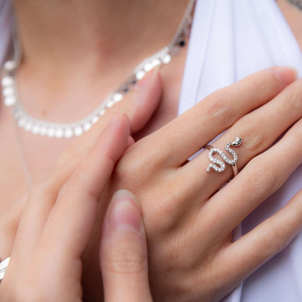 Sterling Silver Snake Ring