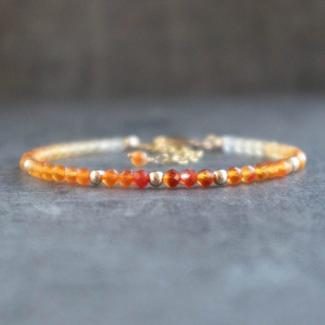 ombre carnelian bracelet