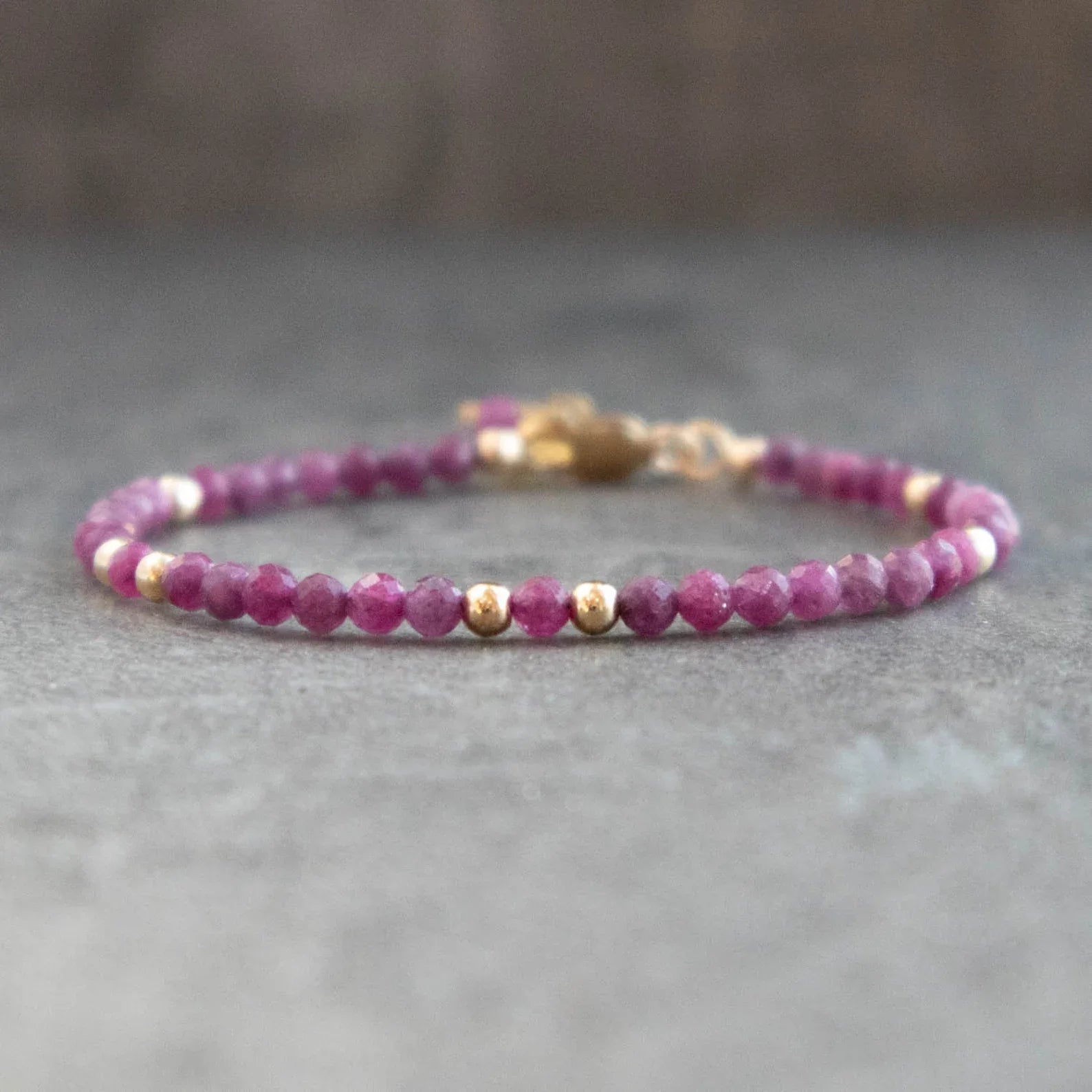 Ruby clearance bead bracelet