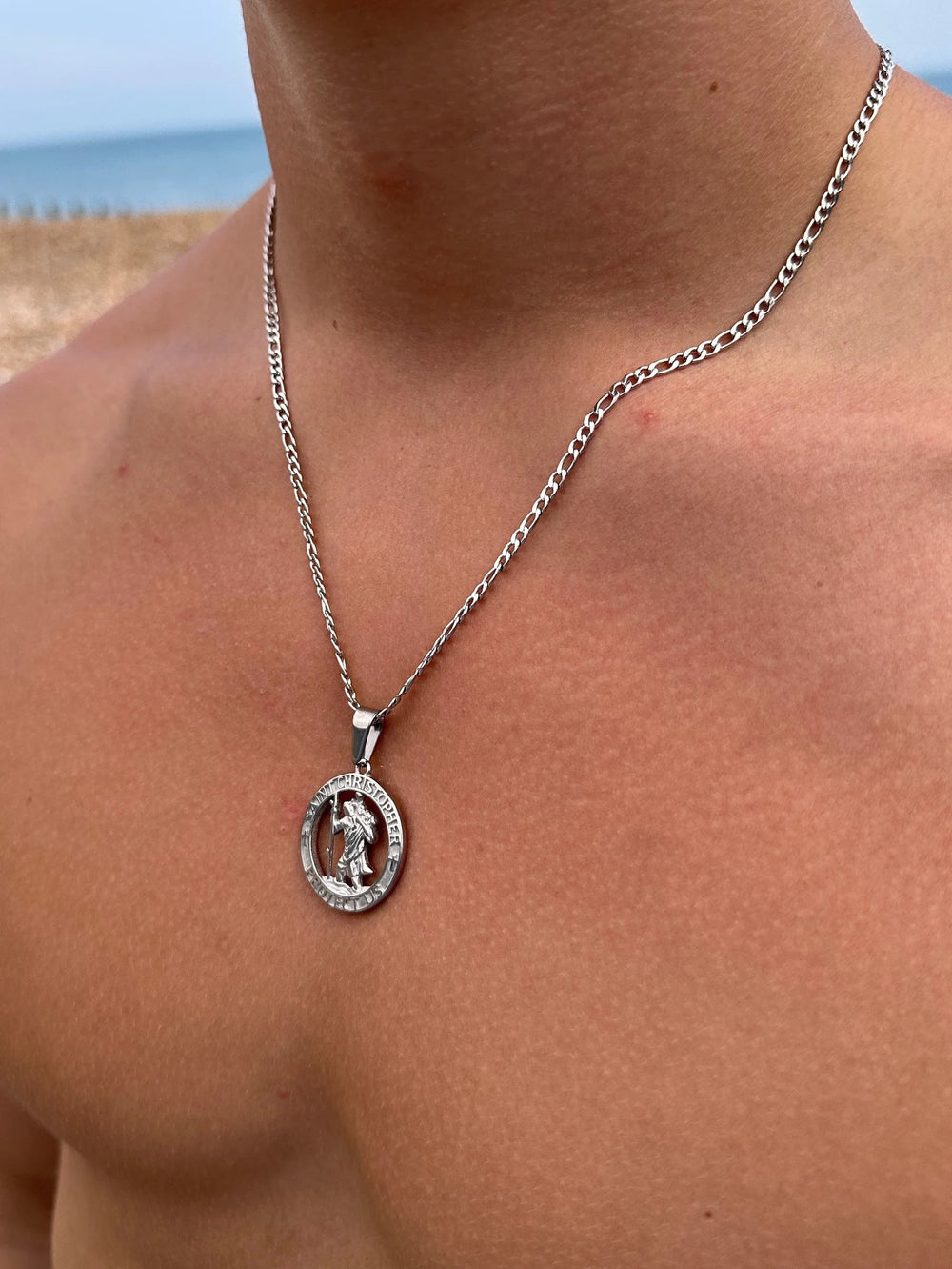 Mens St Christopher Necklace