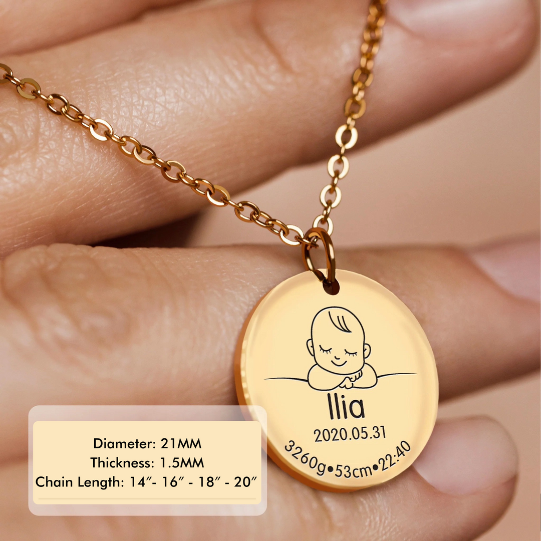 Custom mother online daughter necklace