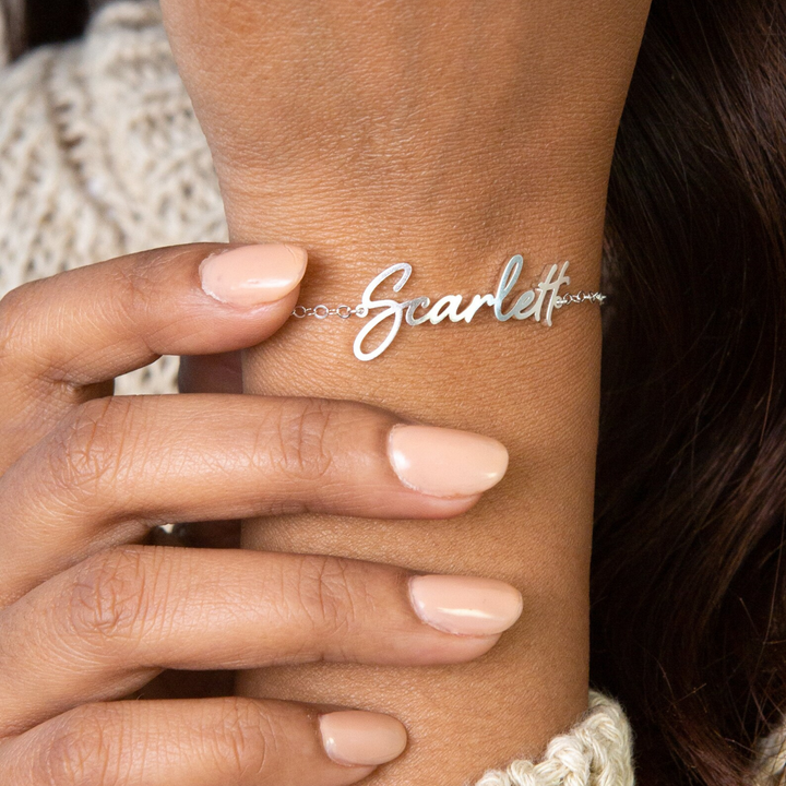 Silver Name Bracelet 