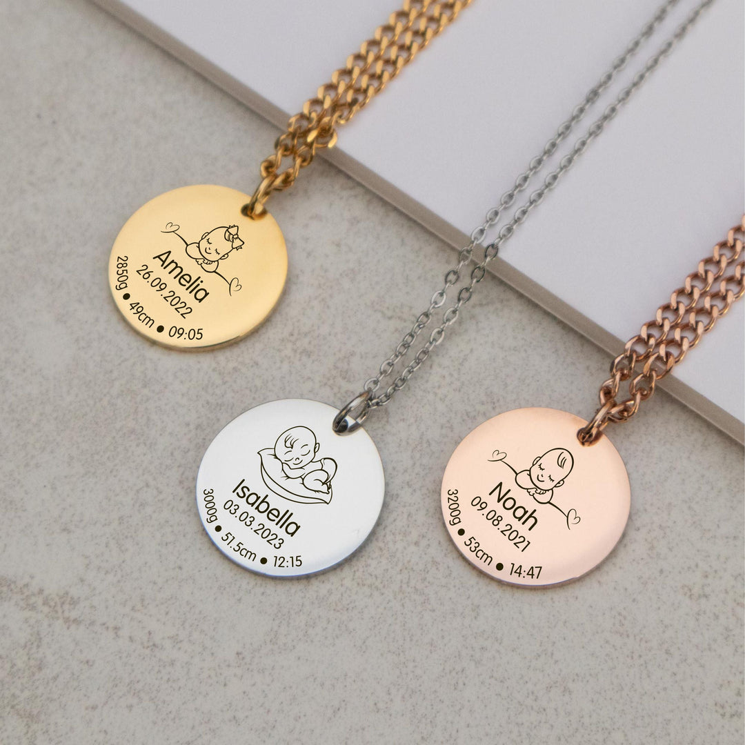 Custom Mother Daughter Necklace