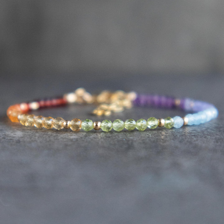 Skinny 7 Chakra Bracelet