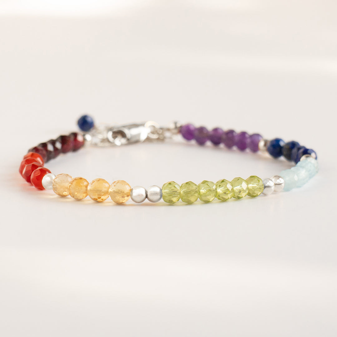 Chakra Bracelet Sterling Silver
