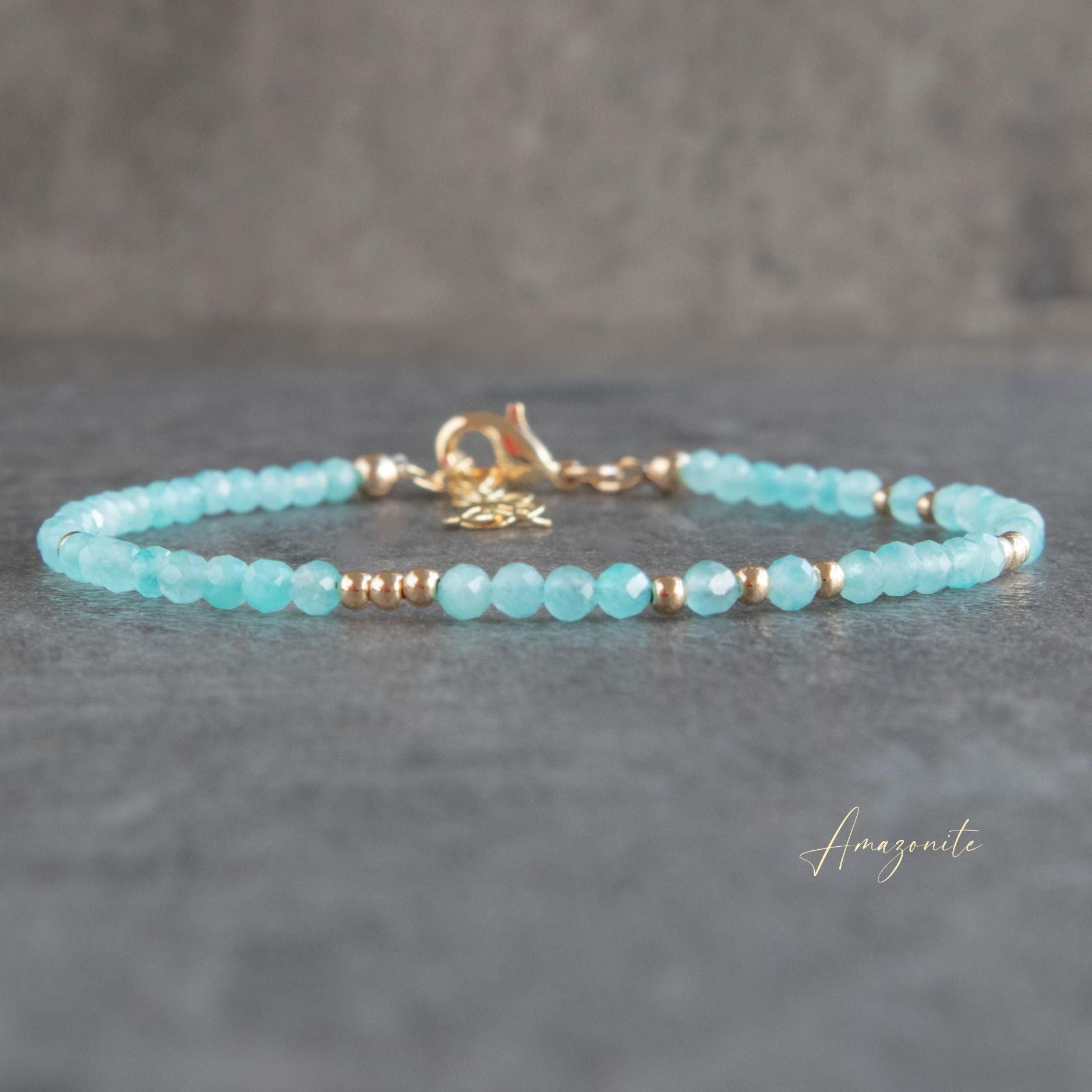 Hand Crafted Amazonite Chip Stone Bracelet - Aqua Harmony | NOVICA