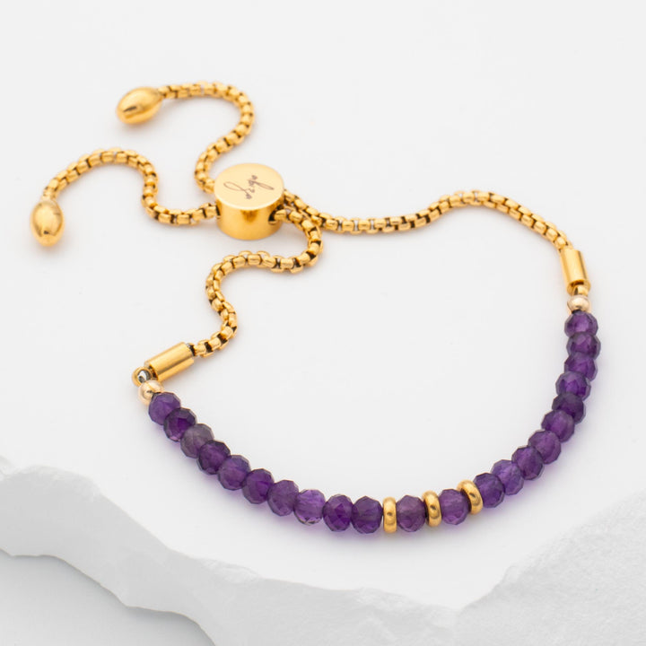 Amethyst Bracelet Gold