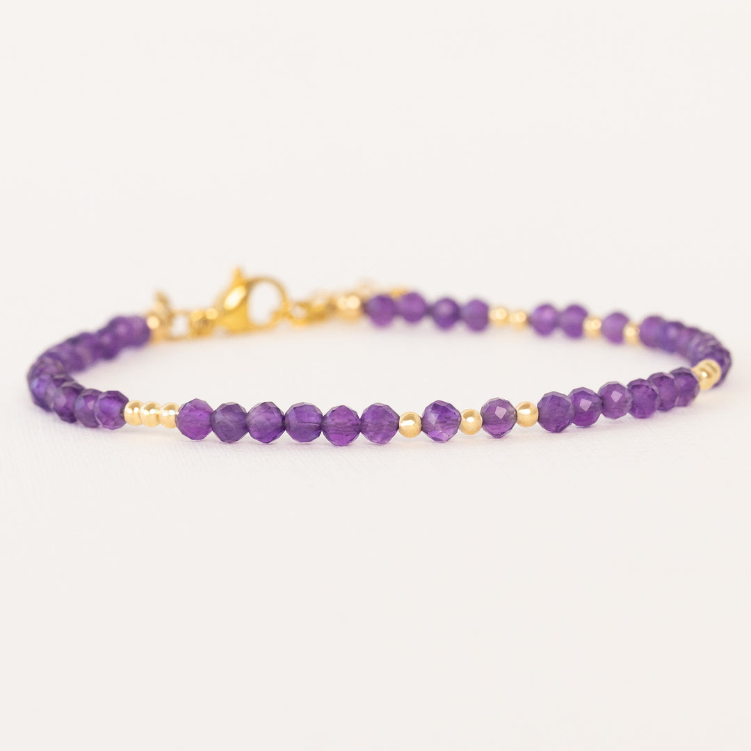 Amethyst Gold Bracelet
