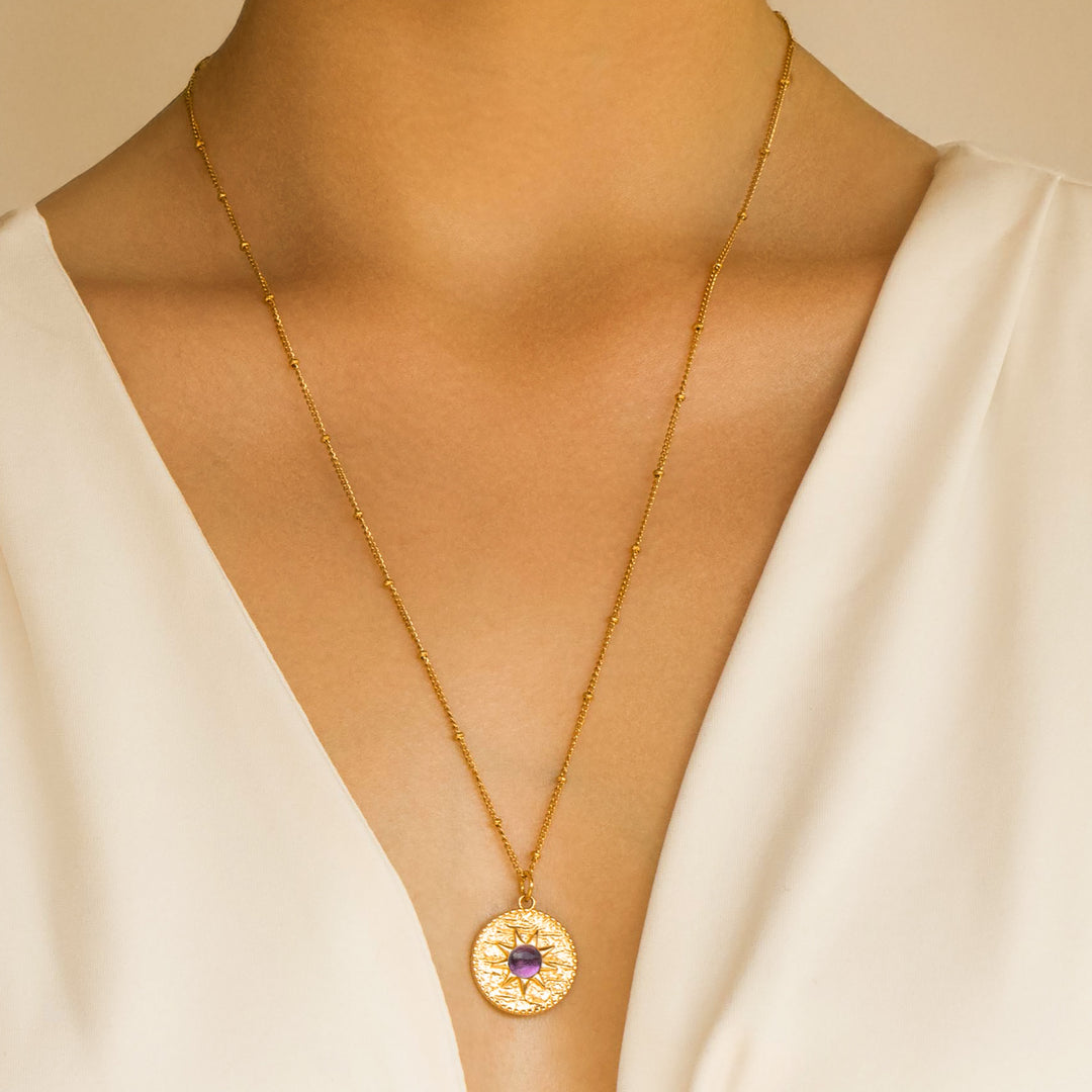 Amethyst Pendant Necklace