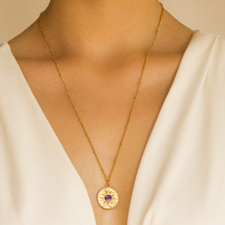 Amethyst Pendant Necklace