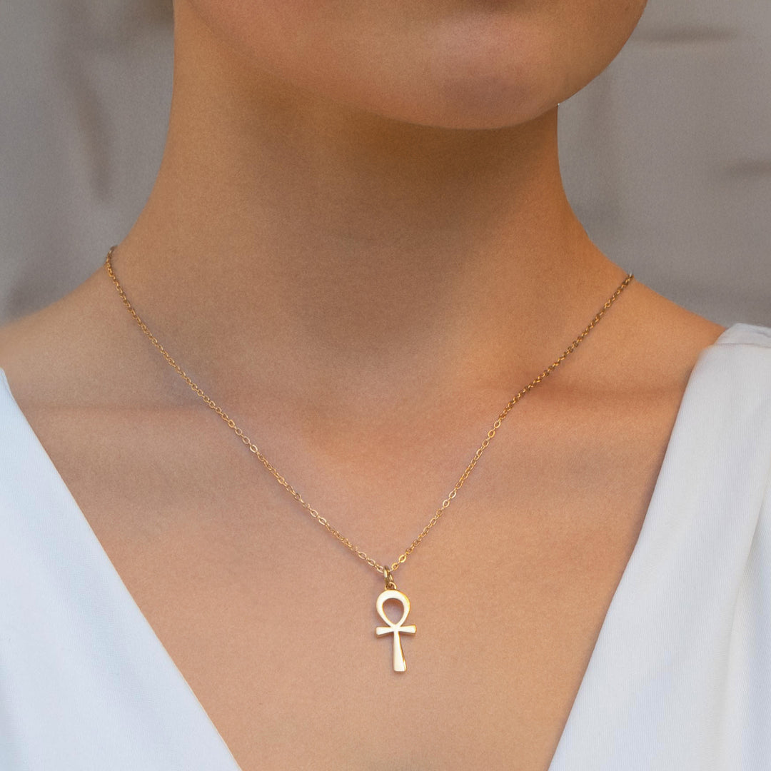 Gold Ankh Necklace