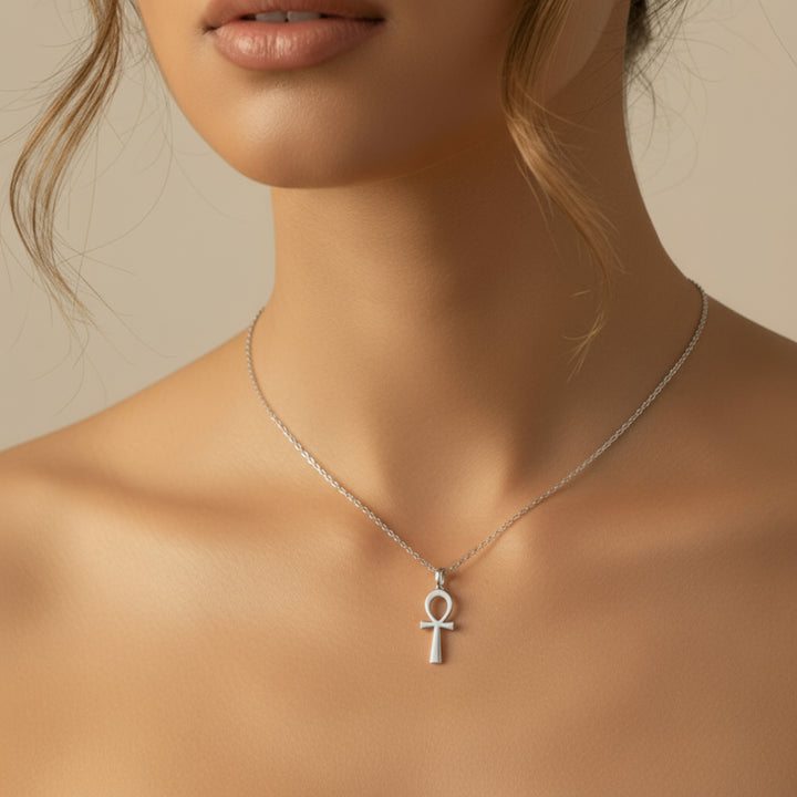 Ankh Necklace Silver