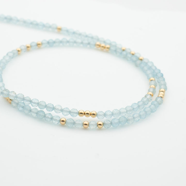 Aquamarine Stone Necklace 