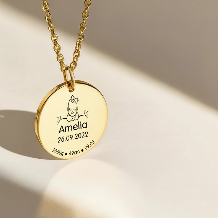 Personalised Baby Necklace (for mums)