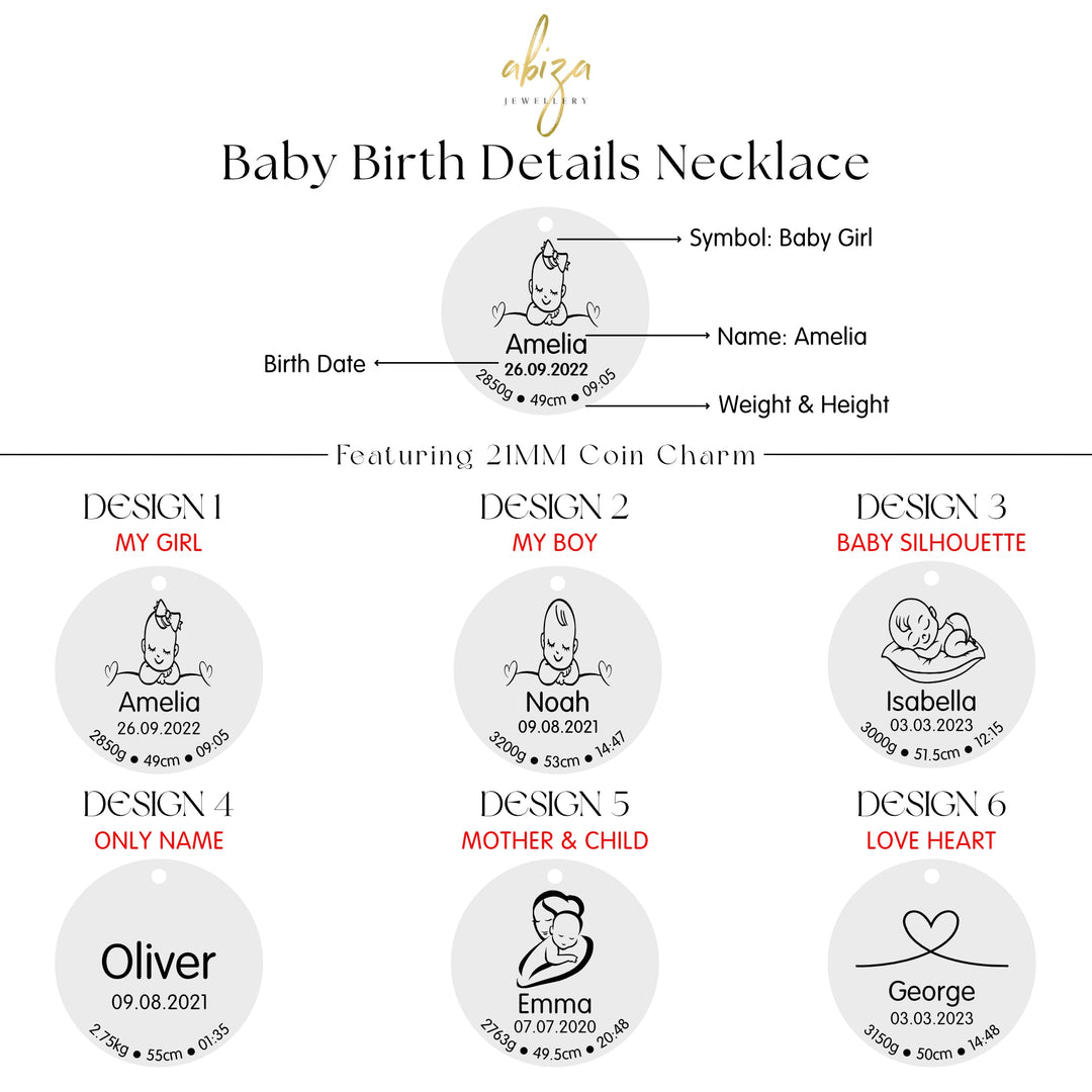 Baby Boy Necklace / Baby Girl Necklace