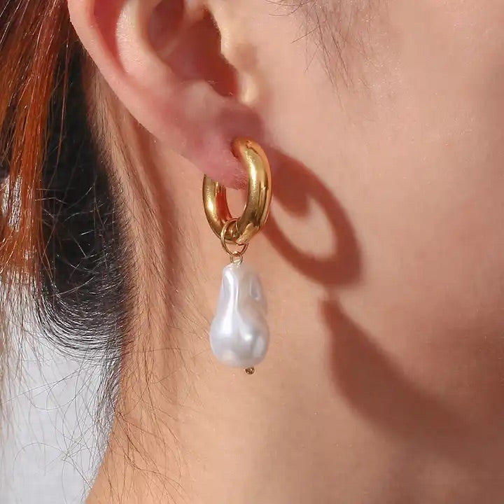 Statement Pearl Wedding Earrings