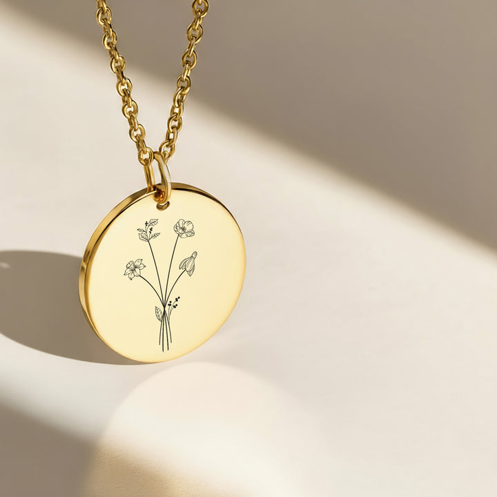 Birth Flowers Necklace